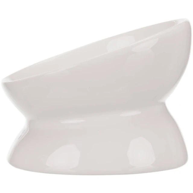 Миска керамічна для котів Trixie ергономічна 0,2 л White (4047974247983)