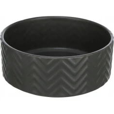Миска керамічна для собак і котів Trixie 0,49 л 16 см Black (4047974250211)