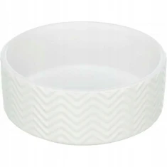 Миска керамічна для собак і котів Trixie 0,4 л 13 см White (4047974250235)