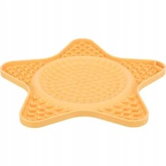 Тацька для ласощів для собак Trixie Lick'n'Snack у формі зірки 23,5 см Yellow (4047974349823)