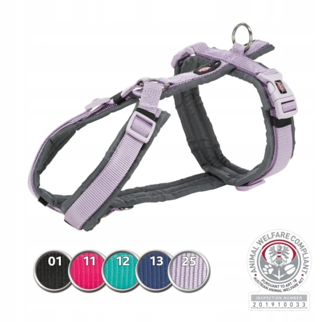 Шлейка для собак Trixie Premium M-L 62-74 см/25 мм Fuchsia/Graphite (4053032419896)