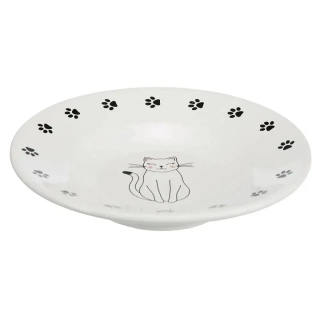 Миска керамічна для котів Trixie короткомордих порід 15 см White (4057589246516)
