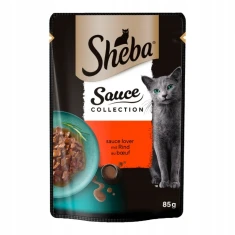 Вологий корм для котів Sheba Collection з яловичиною у соусі 85 г (4770608264383)
