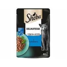 Вологий корм для котів Sheba з тунцем у желе 85 г (4770608264482)