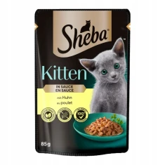 Вологий корм для кошенят Sheba Junior з куркою у соусі 85 г (4770608264529)