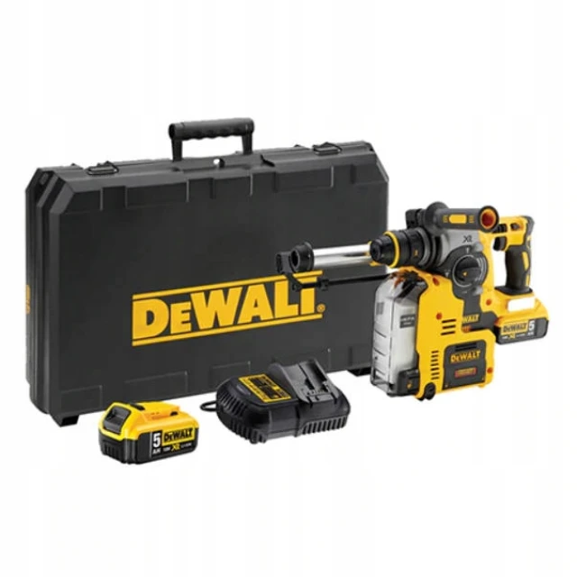 Перфоратор DeWALT 18V SDS+ з пиловідсмоктуванням 2x5Ah D25303DH (5035048556542)