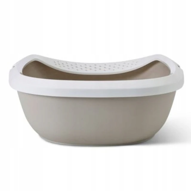 Туалет для котів SAVIC Gizmo L 52x39,5x15 см White-Mocca (5411388201616)
