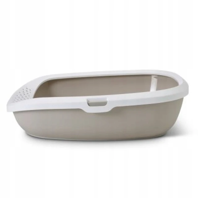 Туалет для котів SAVIC Gizmo L 52x39,5x15 см White-Mocca (5411388201616)