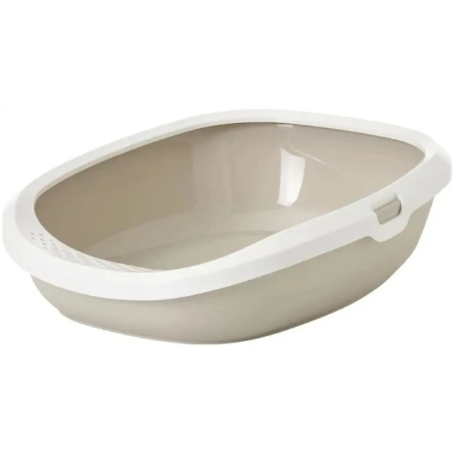 Туалет для котів SAVIC Gizmo L 52x39,5x15 см White-Mocca (5411388201616)
