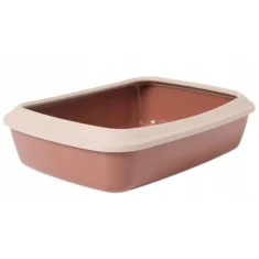 Туалет для котів SAVIC Iris 42 овальний Tuscan Red (5411388926380)