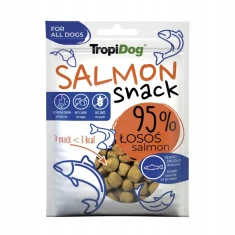 Лакомство для собак Tropical TropiDog Snack с лососем 95% 70 г 12 шт (5900469544419)