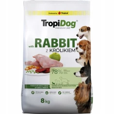 Сухий корм для собак Tropical Tropidog Adult Small з кроликом 8 кг (5900469571873)