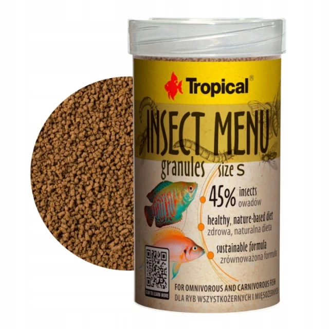 Корм для риб Tropical Insect Menu Granules S 100 мл | 54 г (5900469640333)