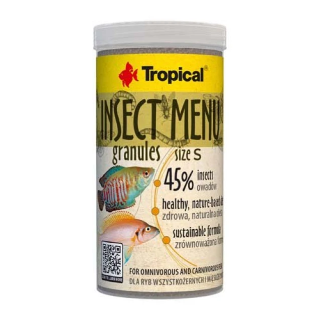 Корм для риб Tropical Insect Menu Granules S 250 мл | 135 г (5900469640340)