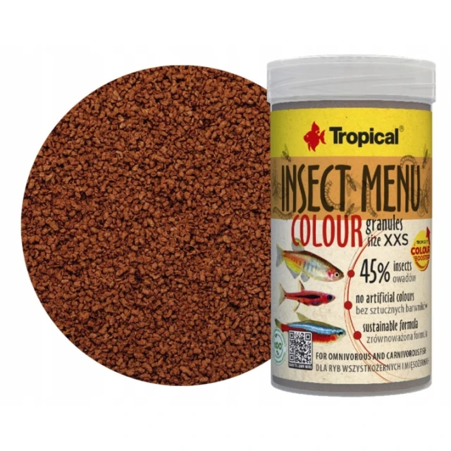 Корм для риб Tropical Insect Menu Colour Granules XXS 100 мл | 64 г (5900469640432)