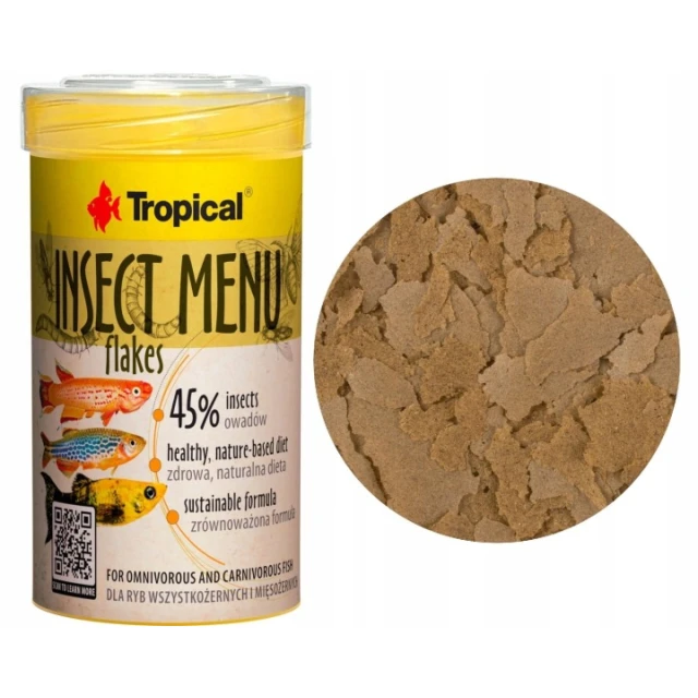 Корм для рыб Tropical Insect Menu Flakes 100 мл | 20 г (5900469704431)