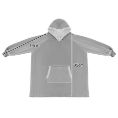 Худі-плед Ruhhy XXL Gray (5900779952706)