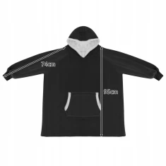 Худі-плед Ruhhy 24403 XXL Black (5900779952713)