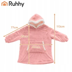 Худі-плед Ruhhy XXL Pink (5900779957725)