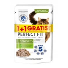 Вологий корм для котів Perfect Fit Senior з індичкою в соусі 85 г (5900951317668)