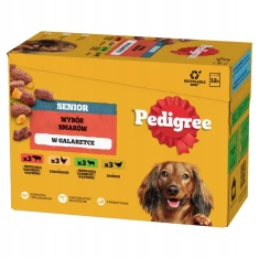 Вологий корм для собак Pedigree Senior мікс смаків 12 шт x 100 г (5900951319334)