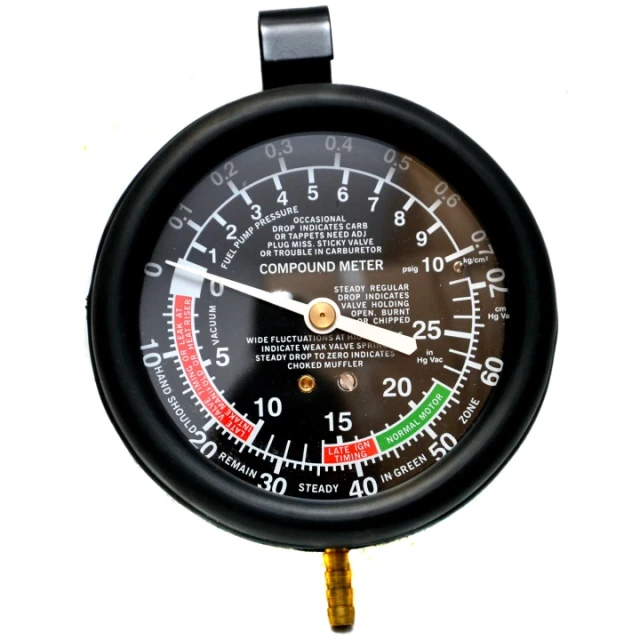 Манометр вакуумний Geko 0-35 bar 0-500 PSI (5901477114823)