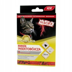 Нашийник для котів Pchełka від бліх і кліщів TickOff 30 см (5901688733684)