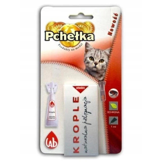Краплі для котів Pchełka BIO з диметиконом 1 мл 1 шт (5901896003906)