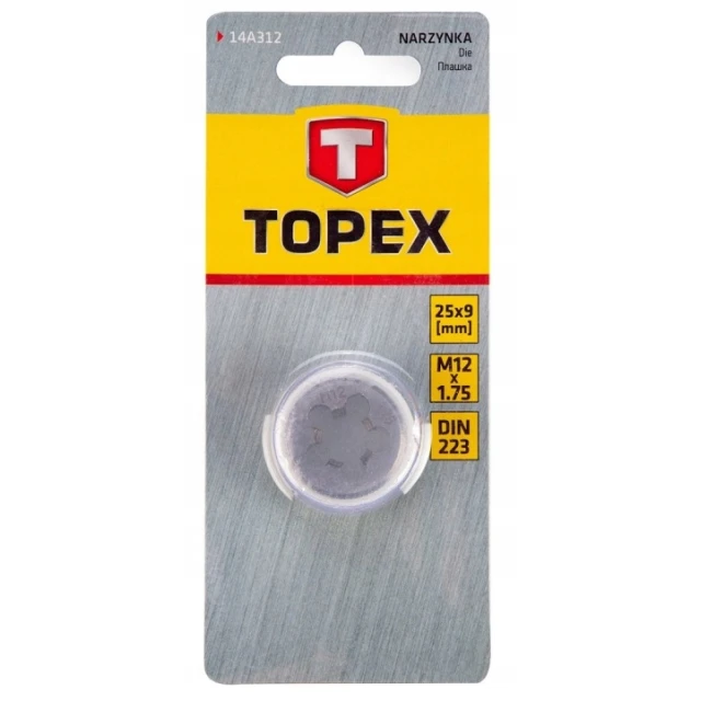 Плашка Topex M-12 (5902062060860)
