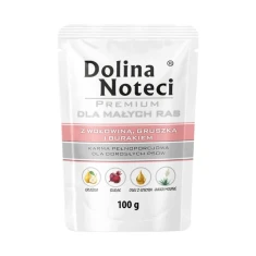 Вологий корм для собак дрібних порід Dolina Noteci Premium Adult з яловичиною, грушею та буряком 100 г (5902921316855)