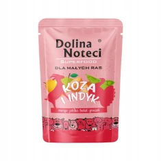 Вологий корм для собак дрібних порід Dolina Noteci Premium з козлятиною та індичкою 100 г (5902921317456)