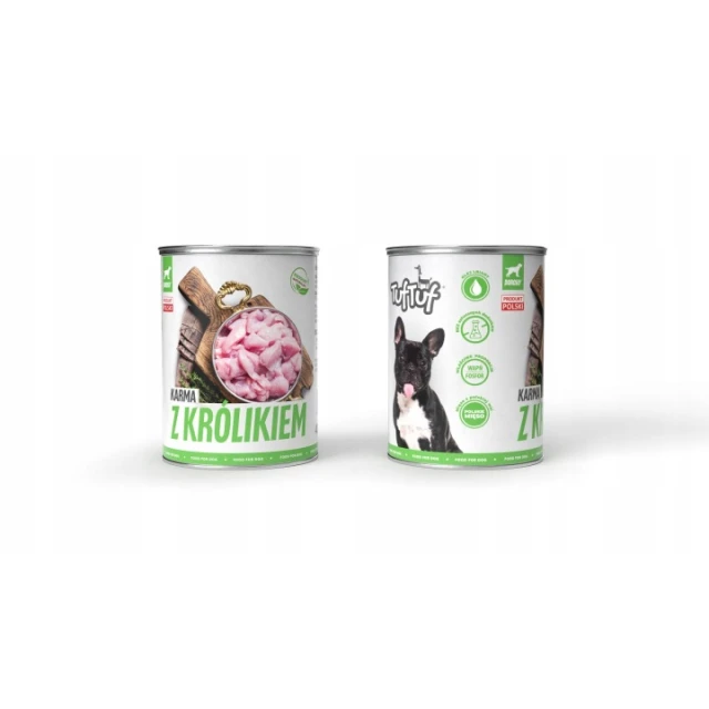 Консерва для собак TufTuf з кроликом 800 г (5903802473193)