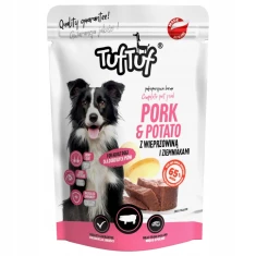 Вологий корм для собак TufTuf зі свининою та картоплею 500 г (5905342250661)