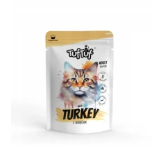 Вологий корм для котів TufTuf з індичкою 100 г (5905342251569)