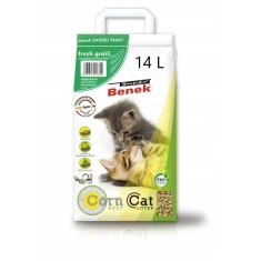 Наповнювач для туалету для котів CERTECH BENEK Corn Cat свіжа трава 14 л (5905397019107)