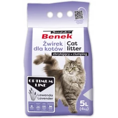 Наповнювач для котячого туалету CERTECH Benek Optimum Lawenda 5 л (5905397022596)