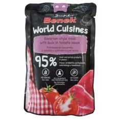 Вологий корм для котів CERTECH Benek World Cuisines з качкою в томатному соусі 100 г (5905397024323)