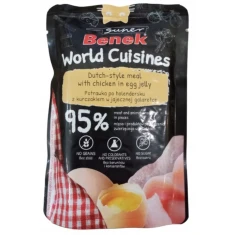 Вологий корм для котів CERTECH Benek World Cuisines з куркою в яєчному желе 100 г (5905397024330)
