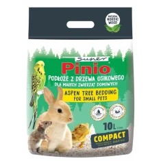 Подстилка из осинового дерева CERTECH Compact Pinio для малых животных 10 л (5905397024583)