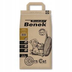 Наполнитель для туалета для кошек CERTECH BENEK Corn Cat Golden натуральный 14 л (5905397024712)