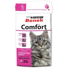Наповнювач для туалету для котів CERTECH BENEK Comfort пудровий 20 л (5905397025337)