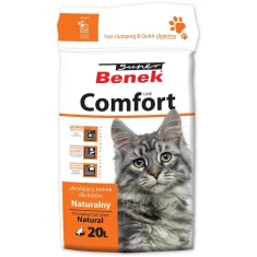 Наповнювач для туалету для котів CERTECH BENEK Comfort натуральний 20 л (5905397025405)