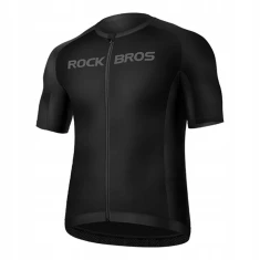 Велосипедна джерсі Rockbros 15120002006 з коротким рукавом XXXL Black (5907769361746)