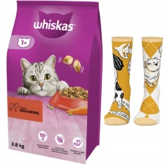 Сухий корм для котів Whiskas з яловичиною 3,8 кг (5998749143971)