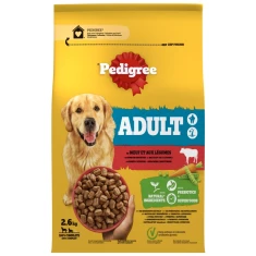Сухий корм для собак Pedigree Adult з яловичиною та овочами 2,6 кг (5998749145050)