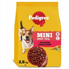 Сухий корм для собак дрібних порід Pedigree Adult з яловичиною 2,6 кг (5998749171028)