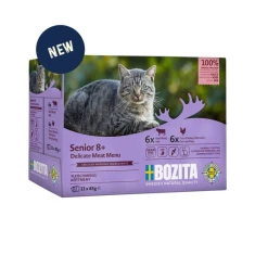 Пауч для котів Bozita Senior 8+ мікс м'ясо з соусом 12 шт x 85 г (7300330036278)