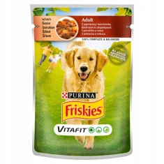 Вологий корм для собак Friskies з ягням та морквою 100 г (7613035339316)