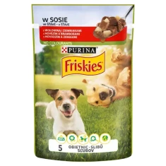 Вологий корм для собак Friskies з яловичиною та картоплею 85 г (8445290751157)