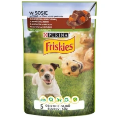 Вологий корм для собак Friskies з ягням та морквою 85 г (8445290751218)